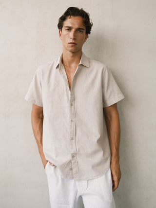 Lynno Shirt | Beige Short