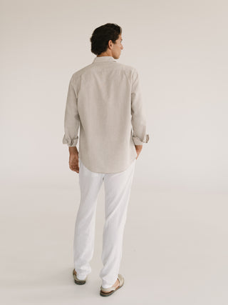 Lynno Shirt | Beige Long