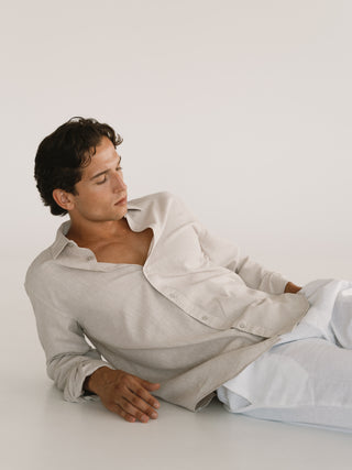 Lynno Shirt | Beige Long