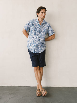 Lynno Shirt | Floral Light Blue