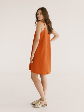 Lynno Light Dress | Orange