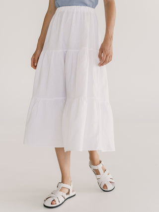 Boho Skirt | White
