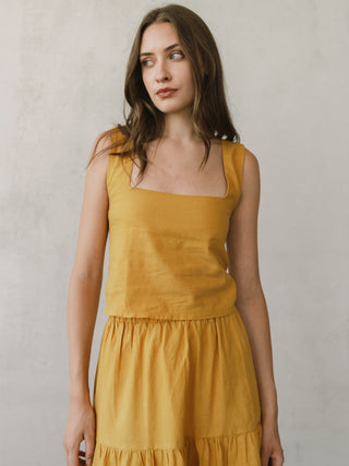 Lynno Top | Mustard