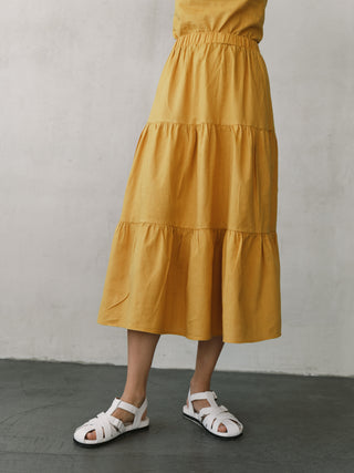 Boho Skirt | Mustard