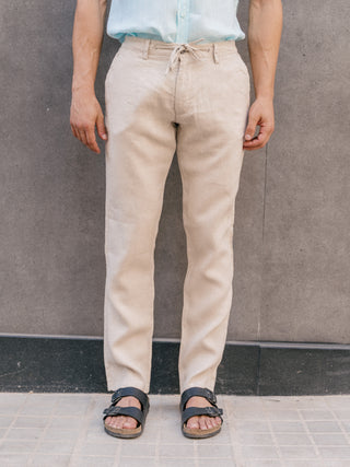 Lynno Pants | Beige