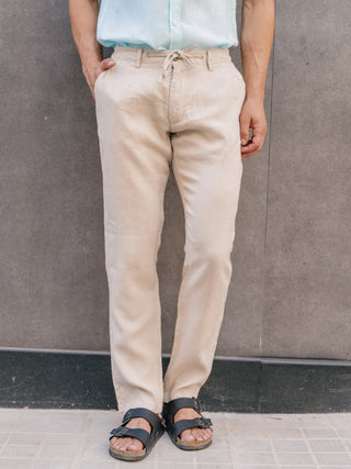 Lynno Pants | Beige