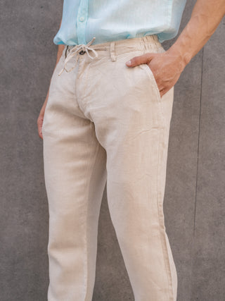 Lynno Pants | Beige