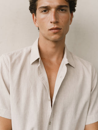 Lynno Shirt | Beige Short