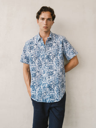 Lynno Shirt | Floral Light Blue