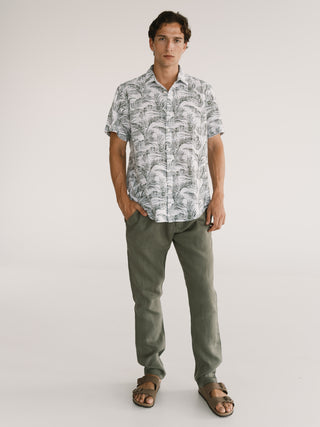 Lynno Shirt | Floral Green