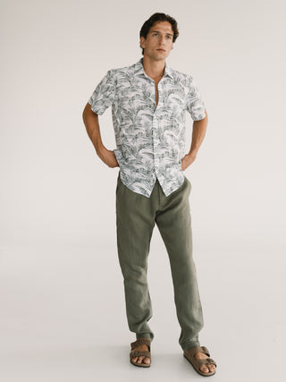 Lynno Shirt | Floral Green