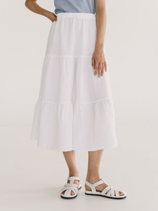 Boho Skirt | White