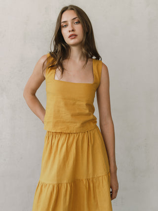 Lynno Top | Mustard
