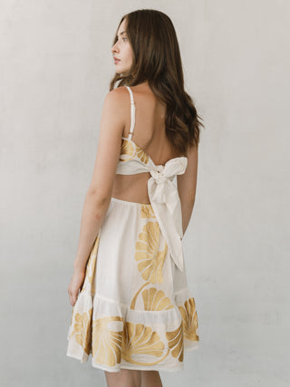 Golden Shell Mini Dress